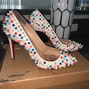Christian Louboutin Pigalle Spikes 100 Gomme